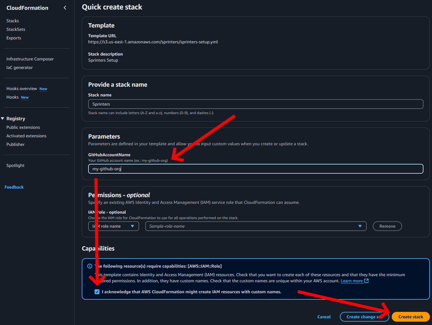 AWS setup